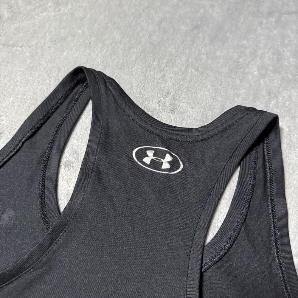 Under Armour Tank Top Shirt Small Adult‎ Black Fitted Heatgear Womens Athletic - Picture 7 of 9